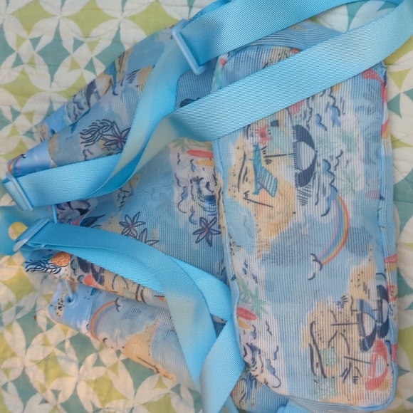 Vera Bradley Beach Treasures Mesh Drawstring Backpack new with tags - Picture 2 of 5